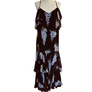 ASOS  Floral Tiered Ruffle Maxi Dress Size 12